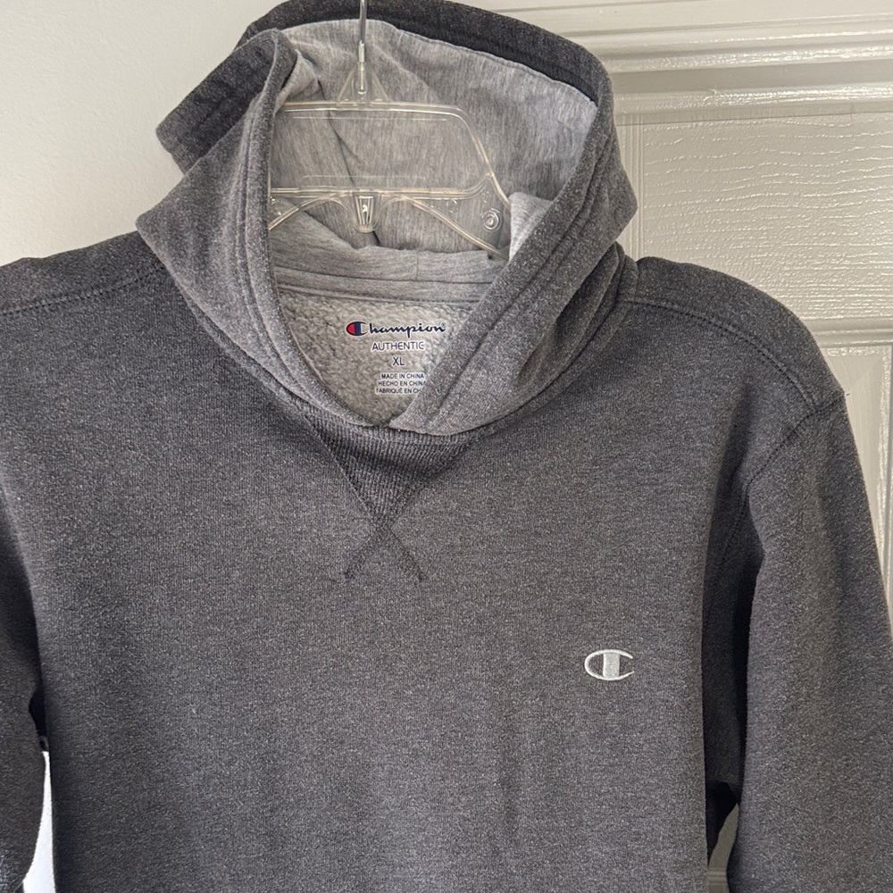 Champion Men's Dark Gray Hoodie